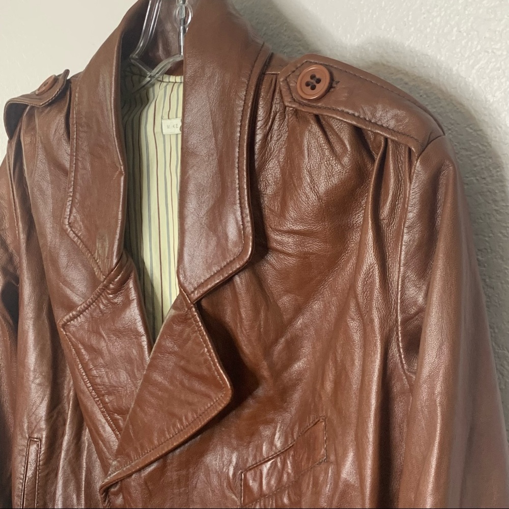 Mike & Chris Chocolate Leather Jacket - Picture 4 of 13